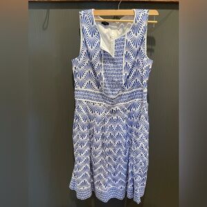 Talbots NWT 100% cotton casual dress pockets 12 office‎ business wedding classic